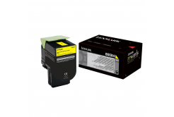 Lexmark 80C0X40 giallo (yellow) toner originale