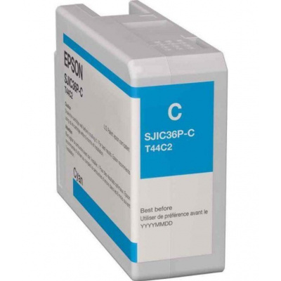 Epson SJIC36P-C C13T44C240 per ColorWorks, ciano (cyan) cartuccia originale