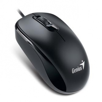 Genius Mouse DX-110 31010116100, 1000DPI, ottica, 3sp\., wired USB, nero