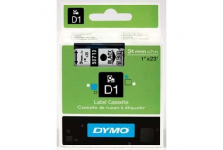 Dymo D1 53710, S0720920, 24mm x 7m testo nera / nastro trasparente, nastro originale