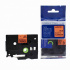 Nastro compatibile con Brother HGe-B61, segnale 36mm x 8m, testo nera/sfondo arancione, alta velocitá