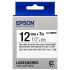 Epson LabelWorks LK-4WBVN C53S654041 12mm x 7m, testo nera / nastro bianco, vinile, nastro originale