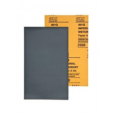 3M 401Q Foglio abrasivo WetorDry Micro Fine, 138 mm x 230 mm P2000