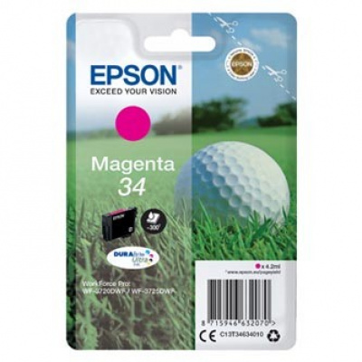 Epson T34634010, T346340 magenta (magenta) cartuccia originale