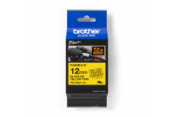 Brother TZ-FX631 / TZe-FX631 Pro Tape, 12mm x 8m, testo nera/nastro giallo, nastro originale