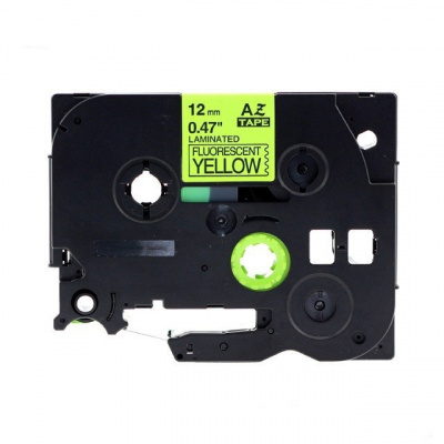 Nastro compatibile con Brother TZ-C31/TZe-C31, segnale 12mm x 8m, testo nera/sfondo giallo