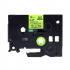 Nastro compatibile con Brother TZ-C31/TZe-C31, segnale 12mm x 8m, testo nera/sfondo giallo