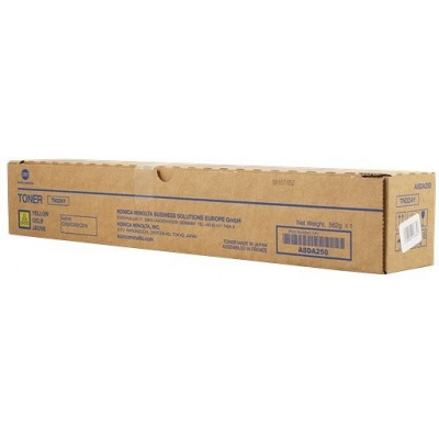 Konica Minolta TN324Y, A8DA250 giallo (yellow) toner originale
