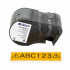 Brady M5C-1000-584-YL / 170936, 25.40 mm x 6.10 m, Plastica, testo nero / sfondo giallo