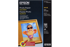 Epson Photo paper, carta fotografica, lucido, bianco, A4, 200 g/m2, 50 pz C13S042539, getto d'inchiostro