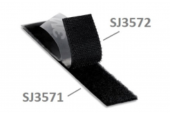 3M Hook & Loop SJ3572, nero, ganci, 25 mm x 45,7 m