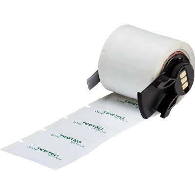 Brady M6-30-423-TEST / 173806, 19.05 mm, Polyester, testo verde / sfondo bianco