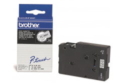 Brother TC-M91, 9mm x 7,7m, testo nera / nastro trasparente, nastro originale