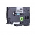 Nastro compatibile con Brother TZ-FX111 / TZe-FX111, 6mm x 8m, flexi, testo nera / nastro trasparente