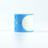 Rotoli di etichette compatibili per Brother PT-W217BU, 30mm x 217mm, 100pz testo nera / sfondo blu, braccialetto