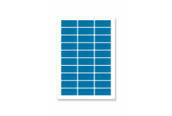 Etichette autoadesive 63,5 x 29,6 mm, 27 etichette, A4, 20 fogli, blu