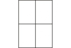 Etichette autoadesive 105 x 148 mm, 4 etichette, A4, 100 fogli