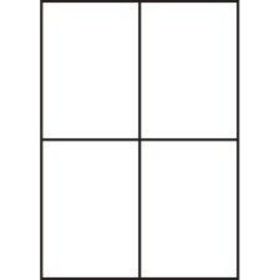 Etichette autoadesive 105 x 148 mm, 4 etichette, A4, 100 fogli