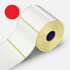 Etichette autoadesive 32x20 mm, 2000pz rosso termico, rotolo