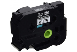 Brother HGe-151, 24mm x 8m, 5pz testo nera / nastro trasparente, nastro originale