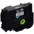 Brother HGe-151, 24mm x 8m, 5pz testo nera / nastro trasparente, nastro originale