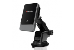 Verbatim 31862 Supporto per telefono da auto, con ricarica wireless, tecnologia Qi, nero