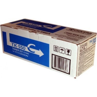 Kyocera Mita TK-550C ciano (cyan) toner originale