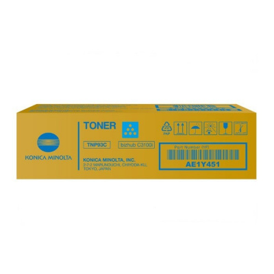 Konica Minolta TNP-93C AE1Y451 ciano (cyan) toner originale