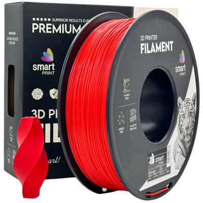 Smart Print FG-S84-E1, 3D filamento, PLA, 1,75mm, 1000g, Rosso (Meta red)