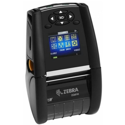 Zebra ZQ620 Plus ZQ62-AUX2E14-00 mobile stampante di etichette, 8 dots/mm (203 dpi), linerless, USB, BT, Wi-Fi, EPL, ZPL, CPCL, RB