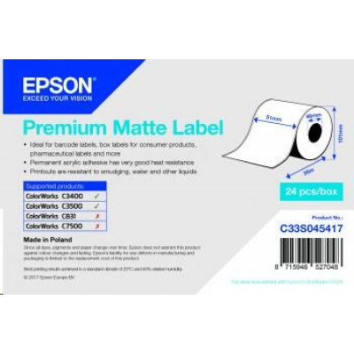 Epson C33S045417 label roll, normal paper, 51mm