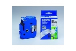 Brother HGe-261, 36mm x 8m, 5pz, testo nera/sfondo bianco,nastro originale