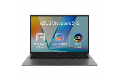 ASUS Vivobook S16/M3607KA-OLED056WZ/AI5-330/16"/WUXGA/32GB/512GB/AMD int/W11H/Grigio/2R