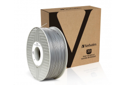 VERBATIM 3D Printer filamento ABS 1.75mm, 404m,1kg silver/metal grey (OLD PN 55016)
