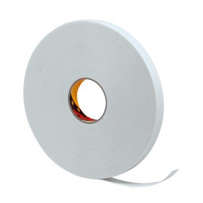 3M 9528W Schiuma di montaggio nastro biadesivo, bianco, 19 mm x 3 m