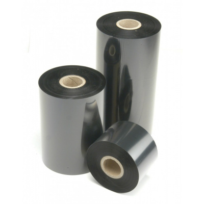 TTR nastro, resina (resin) 74mm x 74m, 1/2", OUT nero