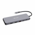 Verbatim 32153 USB-C Hub, Multiport Pro 13 Port, 6x USB-A, 2x USB-C, 2x HDMI, DP, RJ45, 3.5mm Jack audio, grigio