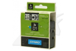 Dymo D1 45800, S0720820, 19mm x 7m, testo nera/nastro trasparente, nastro originale