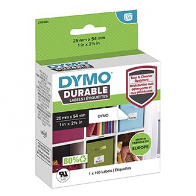 Dymo etichette in polipropilene 54mm x 25mm, bianco, multifunzionale, 160 pz 2112283