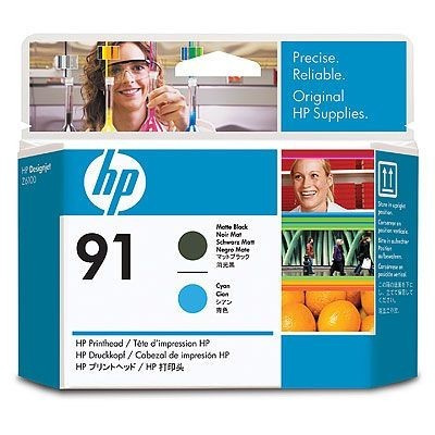 HP C9460A n\.91 opaco nero/ciano (matte black/cyan) testina di stampa originale
