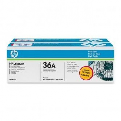 HP 36A CB436AD confezione doppia nero toner originale