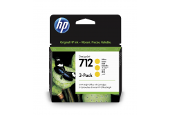 HP 712 3ED79A giallo (yellow) 3pz cartuccia originale