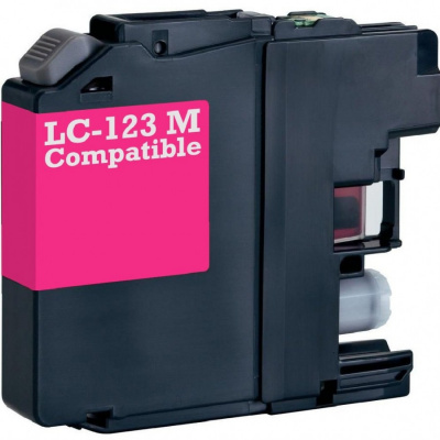 Cartuccia compatibile con Brother LC-123 magenta (magenta)