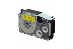 Casio XR-18YW1, 18mm x 8m, testo nera/sfondo giallo, nastro originale