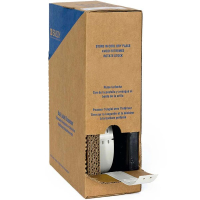 Brady BM-25x75-7643-WT / 312182, Bulk Linerless B-7643 cable tags, 25 mm x 75 mm
