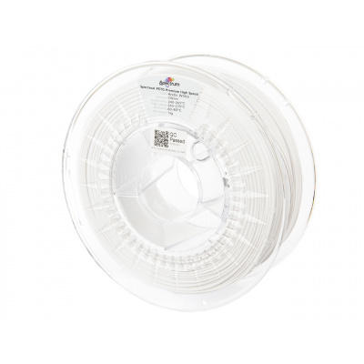 Spectrum 81538 3D filamento, PETG Premium High Speed, 1,75mm, 1000g, Bianco (Arctic white)