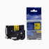 Nastro compatibile con Brother TZ-661 / TZe-661, 36mm x 8m, testo nera / sfondo giallo