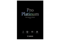 Canon Photo Paper Pro Platinum PT-101 2768B017, 300 g/m2, A3, 20pz, lucido, getto d'inchiostro, bianco, carta fotografica