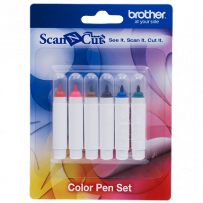 Brother CAPEN1 ScanNCut, set di 6 penne colorate