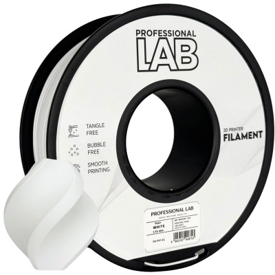Professional Lab FG-P47-E1, 3D filamento, PLA+, 1,75mm, 1000g, Bianco (White)